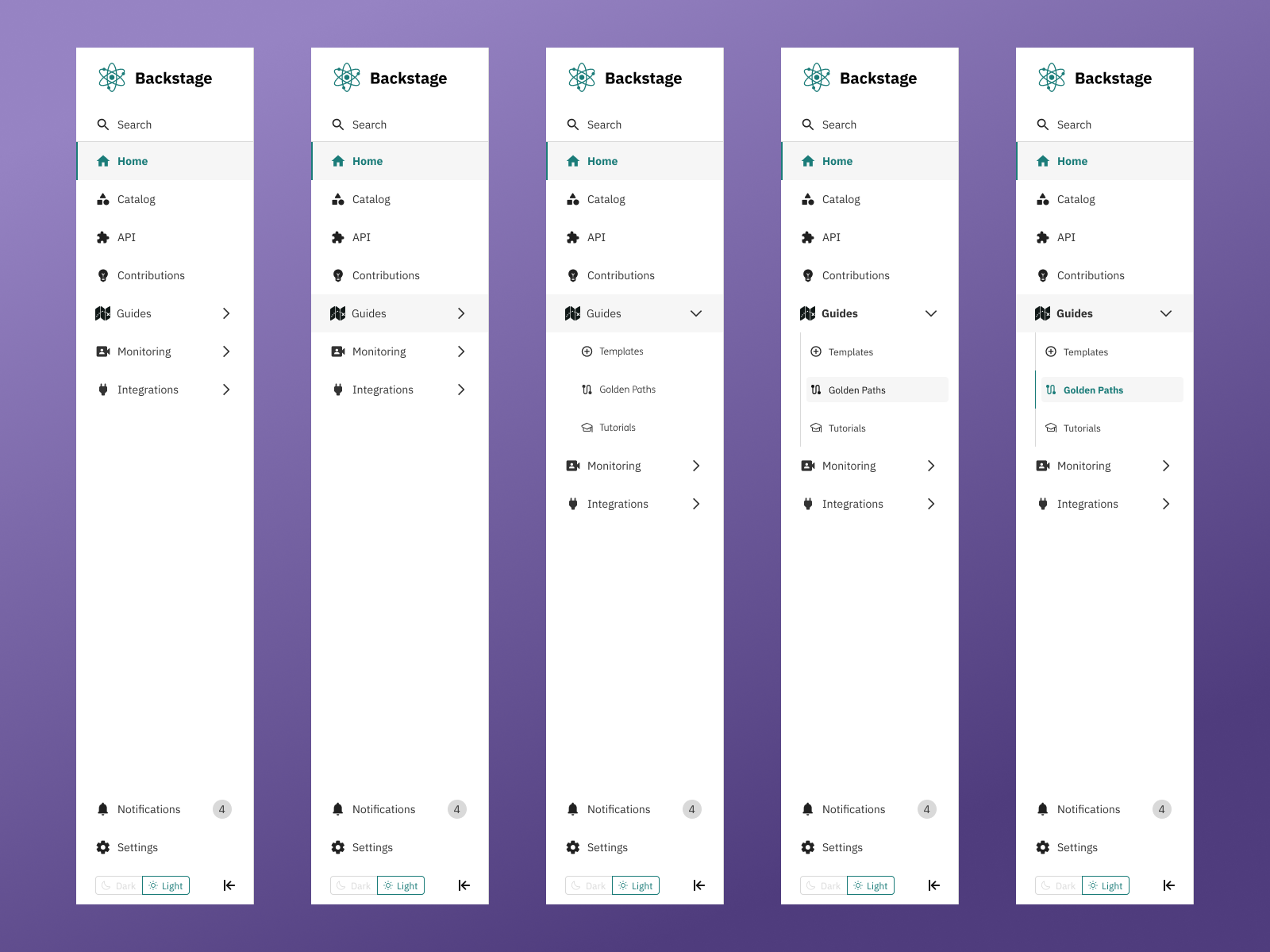 New navigation — full sidebar